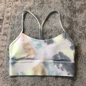 Lululemon Flow Y Bra *Nulu Custom Tie Dye sz4 EUC